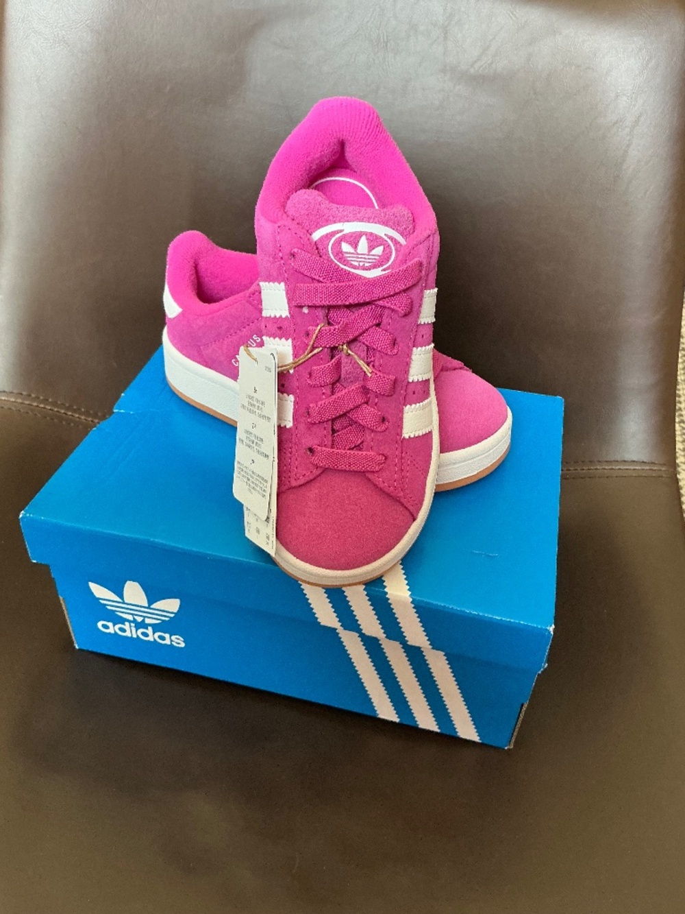 NIB Adidas Campus tennis shoes, bright pink